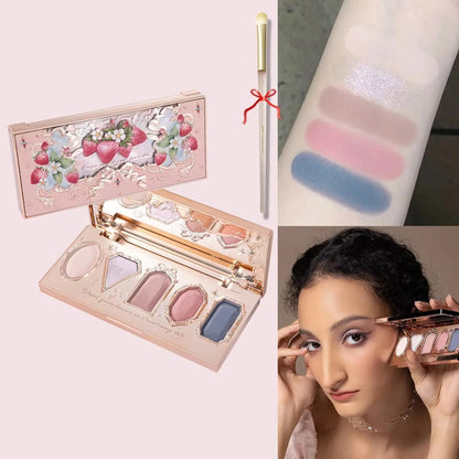 6-Color Diamond Shiny Highlighter Palette – Contour, Brighten &amp; Glow
