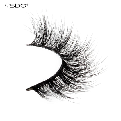Wispy 3D Mink False Eyelashes – Natural Long, Fluffy & Reusable Strip Lashes (1 Pair)