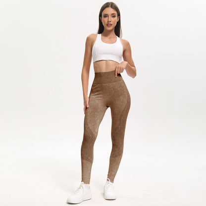 Seamless High-Waist Yoga Leggings – Quick-Dry Fitness Pants