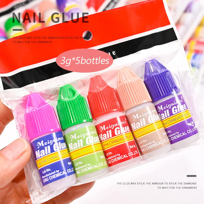 Fast Drying Nail Glue – Extra Strong Adhesive for False Nails & Nail Art