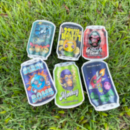 20pcs Holographic Flat Mylar Bags – Smell-Proof Resealable Storage Pouches