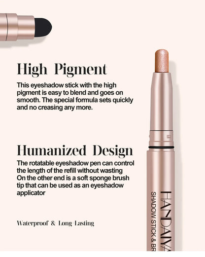 Shimmer Eye Shadow Stick – Creamy Highlight for Lids &amp; More