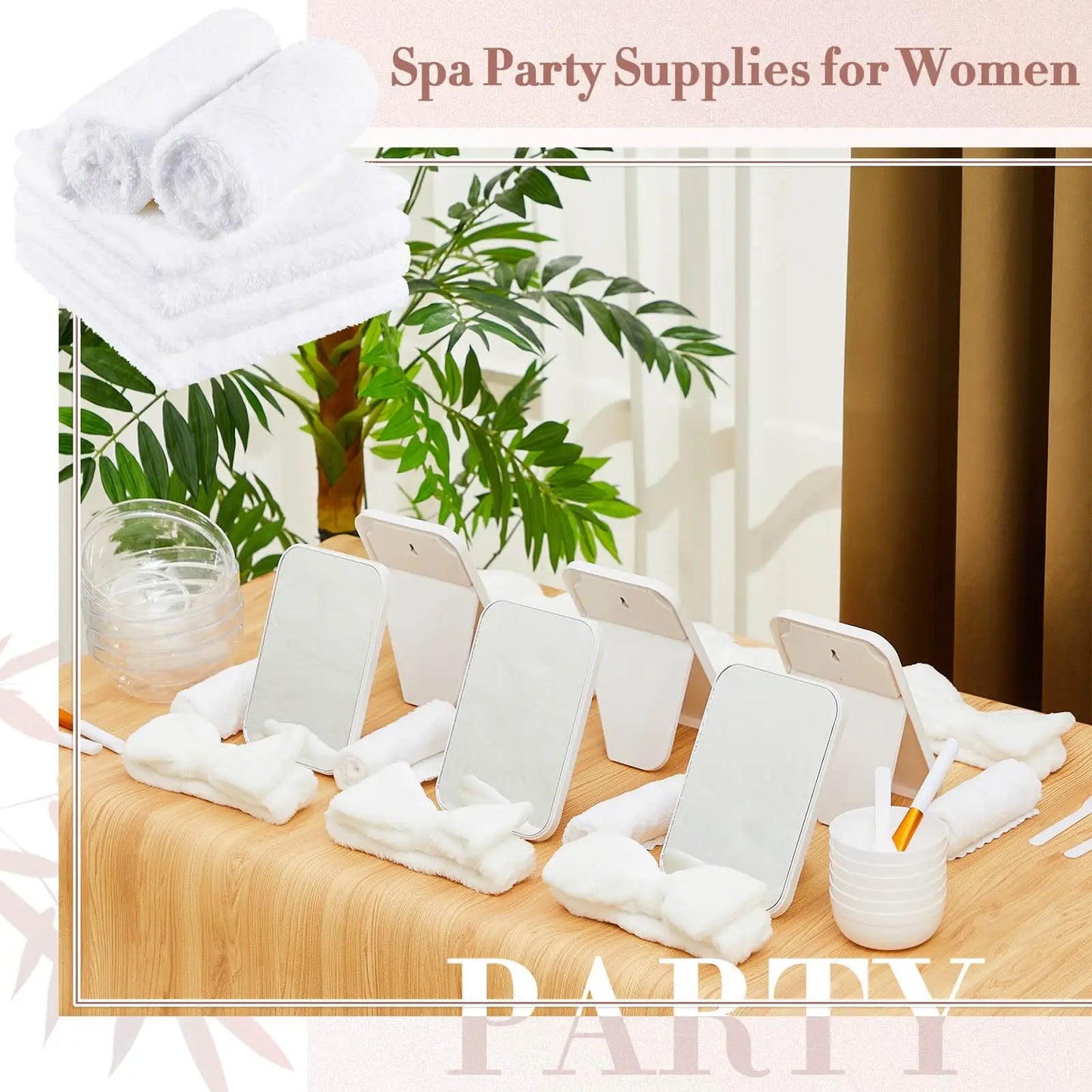 Spa Party Mirrors for Girls – 6-10PCS Makeup & Dressing Table Set