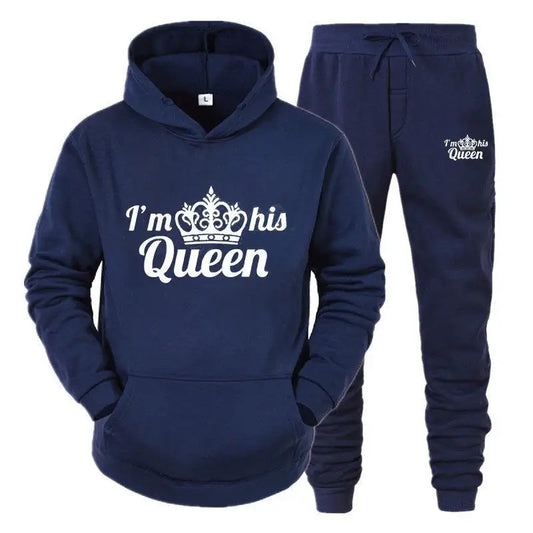 Women’s Queen Tracksuit – 2-Piece Hoodie & Sweatpants Set