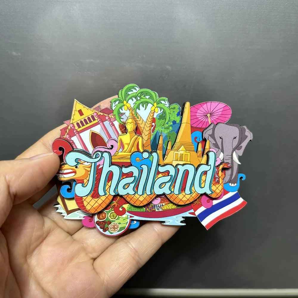 3D Wood Fridge Magnet
