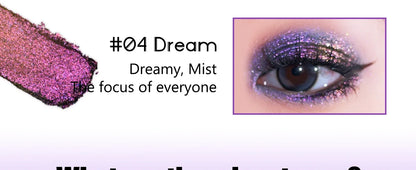 Multichrome Glitter Eyeshadow Palette – High-Pigment, Color-Shifting Shimmer