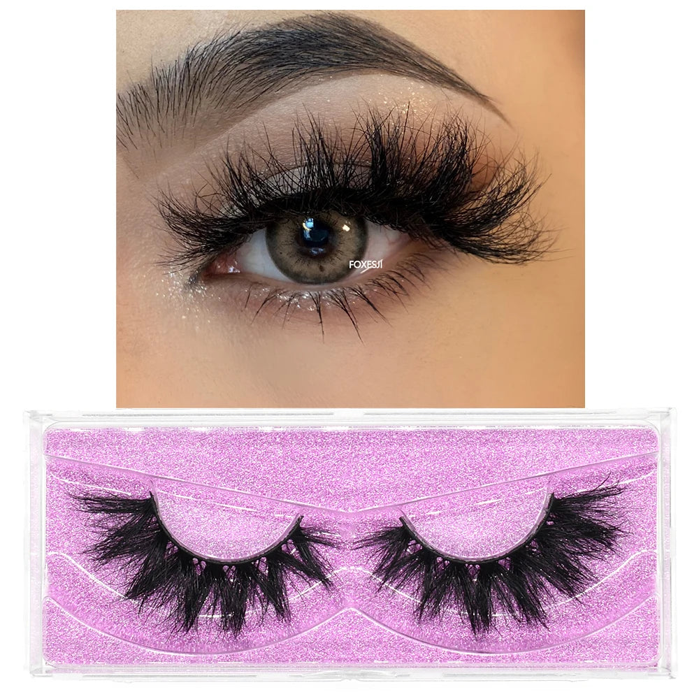 3D Mink Lashes – Fluffy Crisscross Wispy Strip Lashes 2 Soft Box