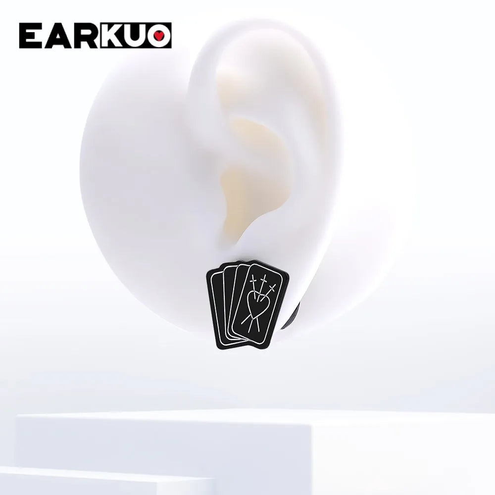 Acrylic Cat OUIJA Ear Plugs – Witch Poker Tunnels & Stretchers (2PCS)