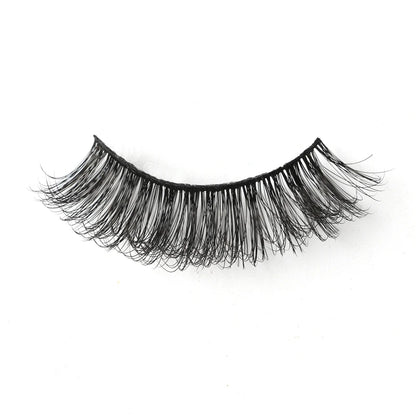 False Eyelash Kit – 3/5 Pairs Fluffy Mink Lashes with Tweezer & Brush