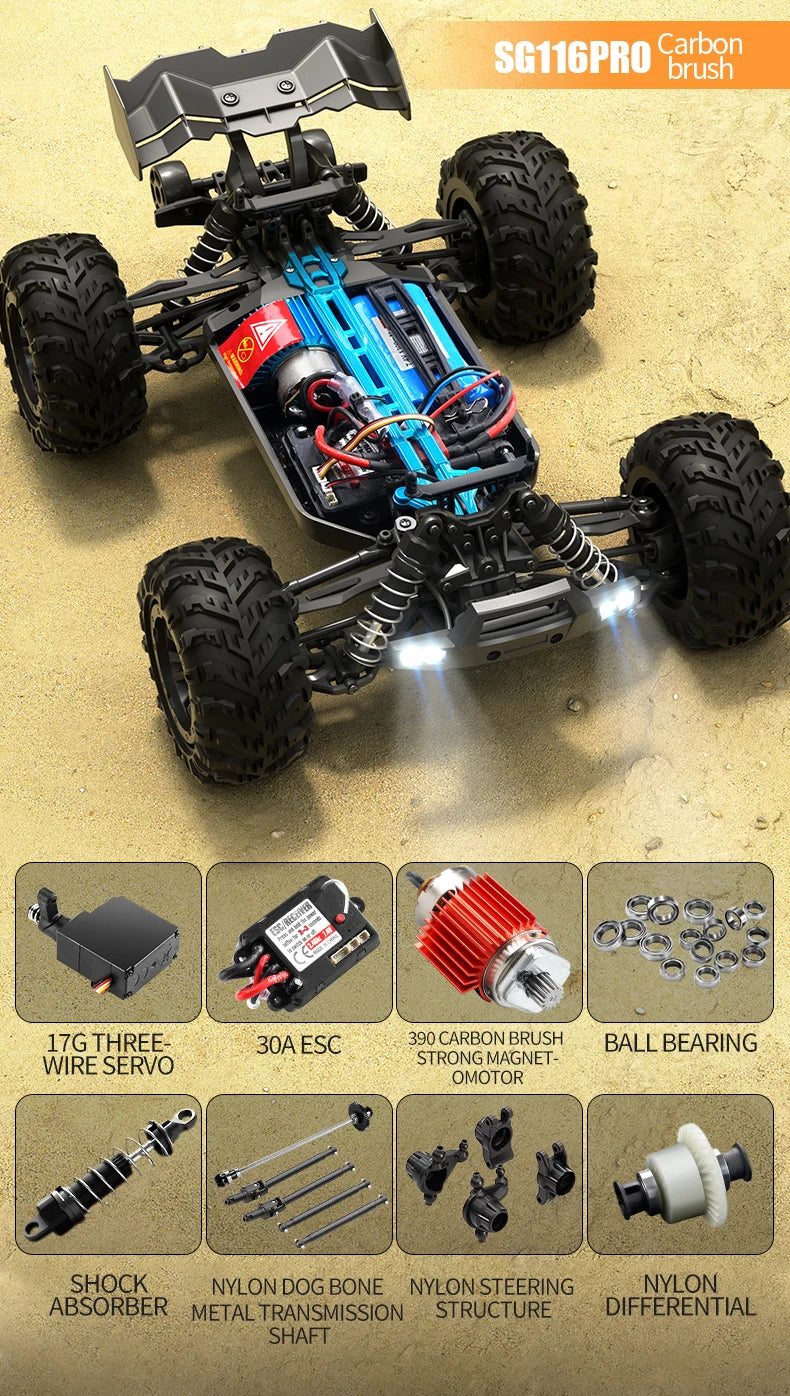 High-Speed RC Off-Road Drift Truck