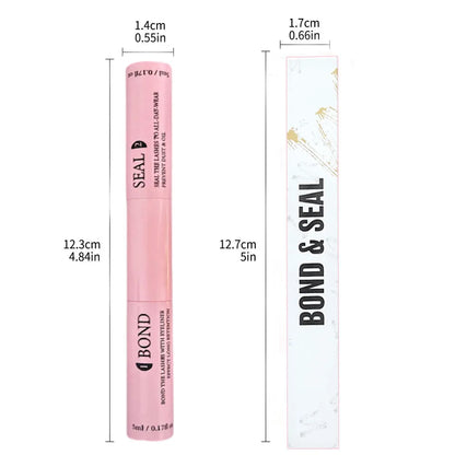 Lash Bond &amp; Seal Kit – Strong Hold Glue, Sealant, Remover &amp; Tweezers for Individual Lash Extensions (10ml + 5ml)
