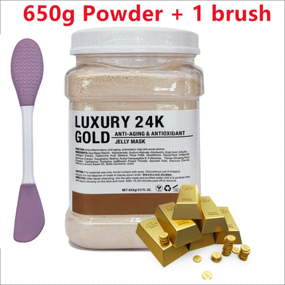 650g Chamomile & Hyaluronic Acid Jelly Mask Powder – Hydrating, Firming & Brightening Facial Treatment 💆‍♀️✨