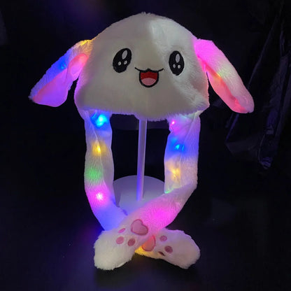 LED Moving Bunny Ears Hat