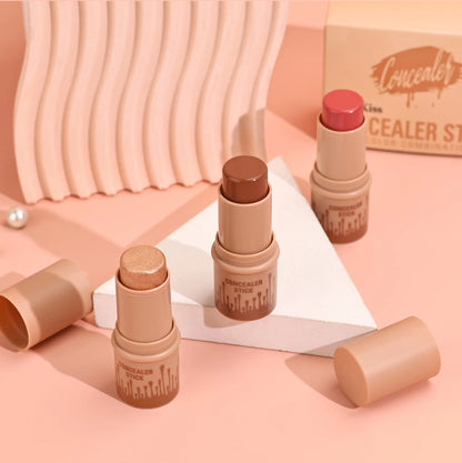 Contour Stick Set – Matte Finish Highlighter & Shadow Duo for Flawless V-Face Sculpting