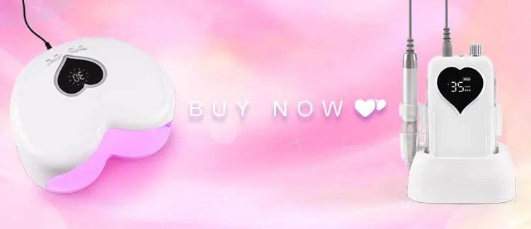 High Power 96W Heart-Shaped LED Nail Lamp – Red Light Gel Polish Dryer