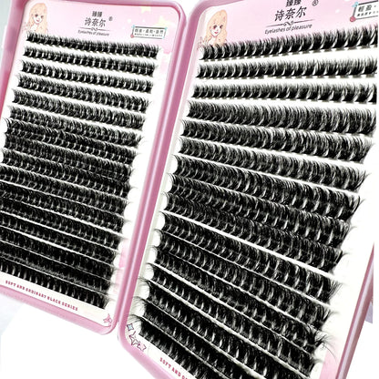 640PCS 5D Fluffy Lash Clusters – 30D-100D Mixed Volume DIY Individual Eyelash Extensions