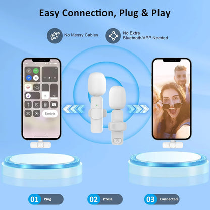 Wireless Lavalier Microphone – Pro Audio, Plug-and-Play Simplicity
