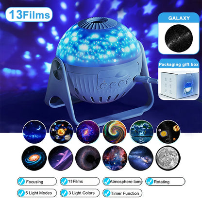Galaxy Projector Night Light – Starry Planetarium Lamp for Home & Gifts