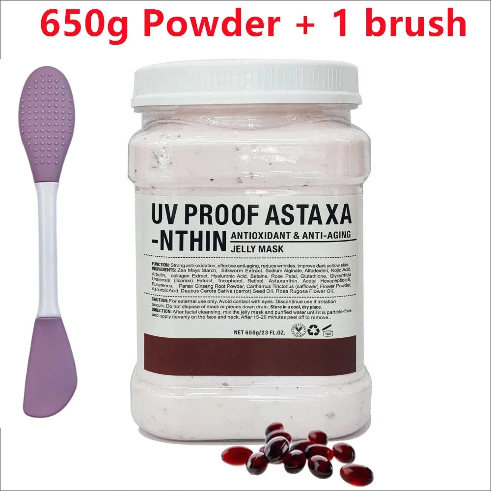 650g Chamomile & Hyaluronic Acid Jelly Mask Powder – Hydrating, Firming & Brightening Facial Treatment 💆‍♀️✨