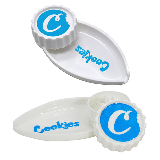 2-in-1 Portable Grinder + Cone Tray – Your On-the-Go Smoking Sidekick