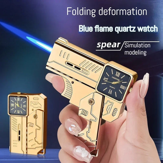 Folding Watch Spray Gun Torch Lighter