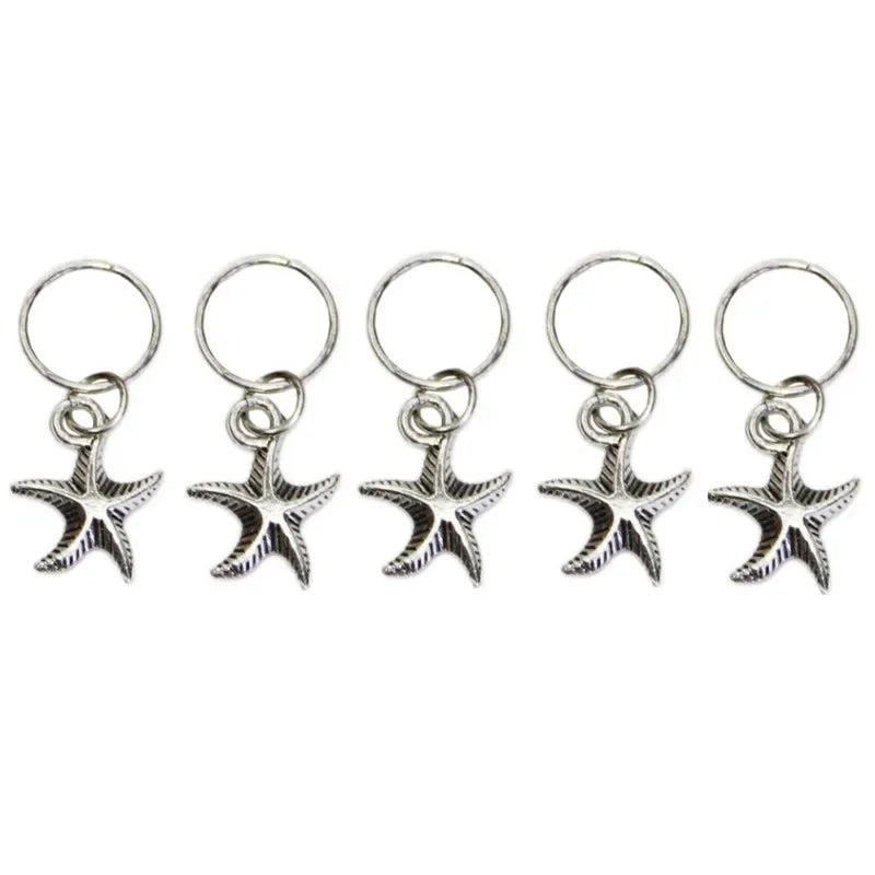 5pcs Butterfly Hair Beads