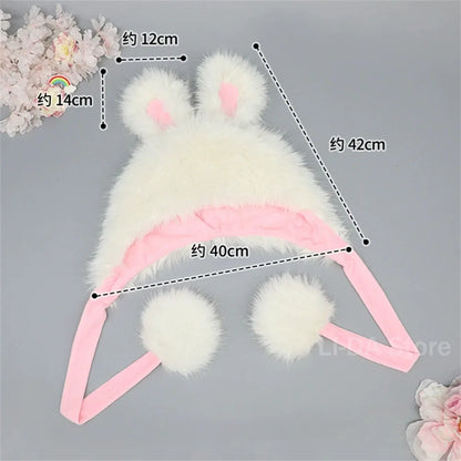 Plush Bunny Ears Hat