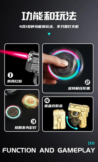 Gyro Folding Pistol Lighter
