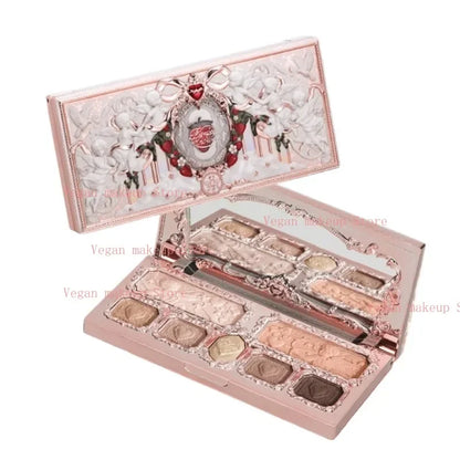FlowerKnows Strawberry Cupid Complexion Palette – Blush, Glow, &amp; Radiate Romance