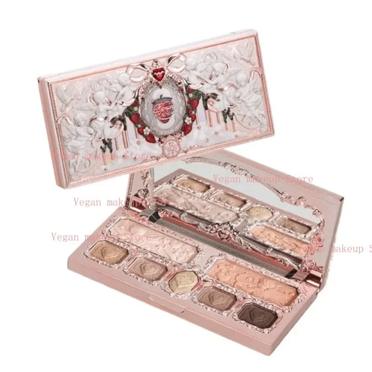 FlowerKnows Strawberry Cupid Complexion Palette – Blush, Glow, &amp; Radiate Romance