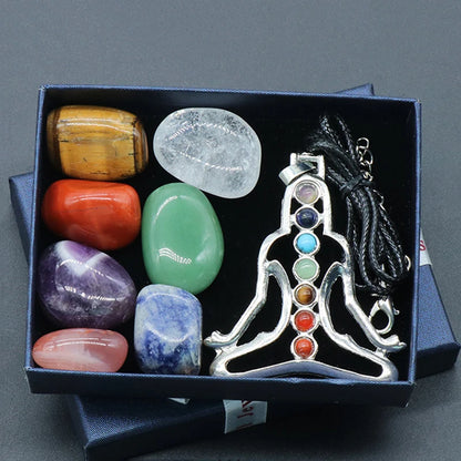 Chakra Yoga Reiki Stone Set – Natural Crystal Healing Collection