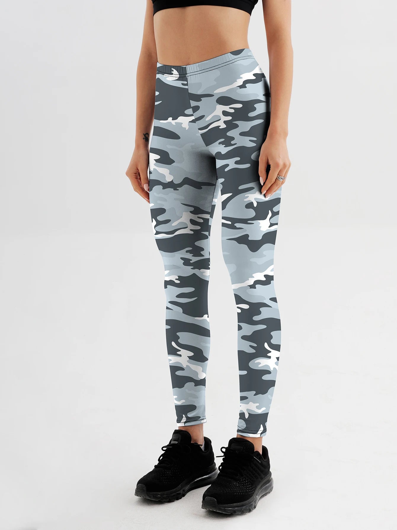Camouflage High-Waist Leggings – Fitness Push-Up Gym Pants