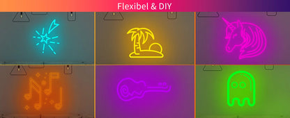 Smart App LED Strip Lights – SMD 5050 RGBIC Flexible Neon Tape with Remote Control