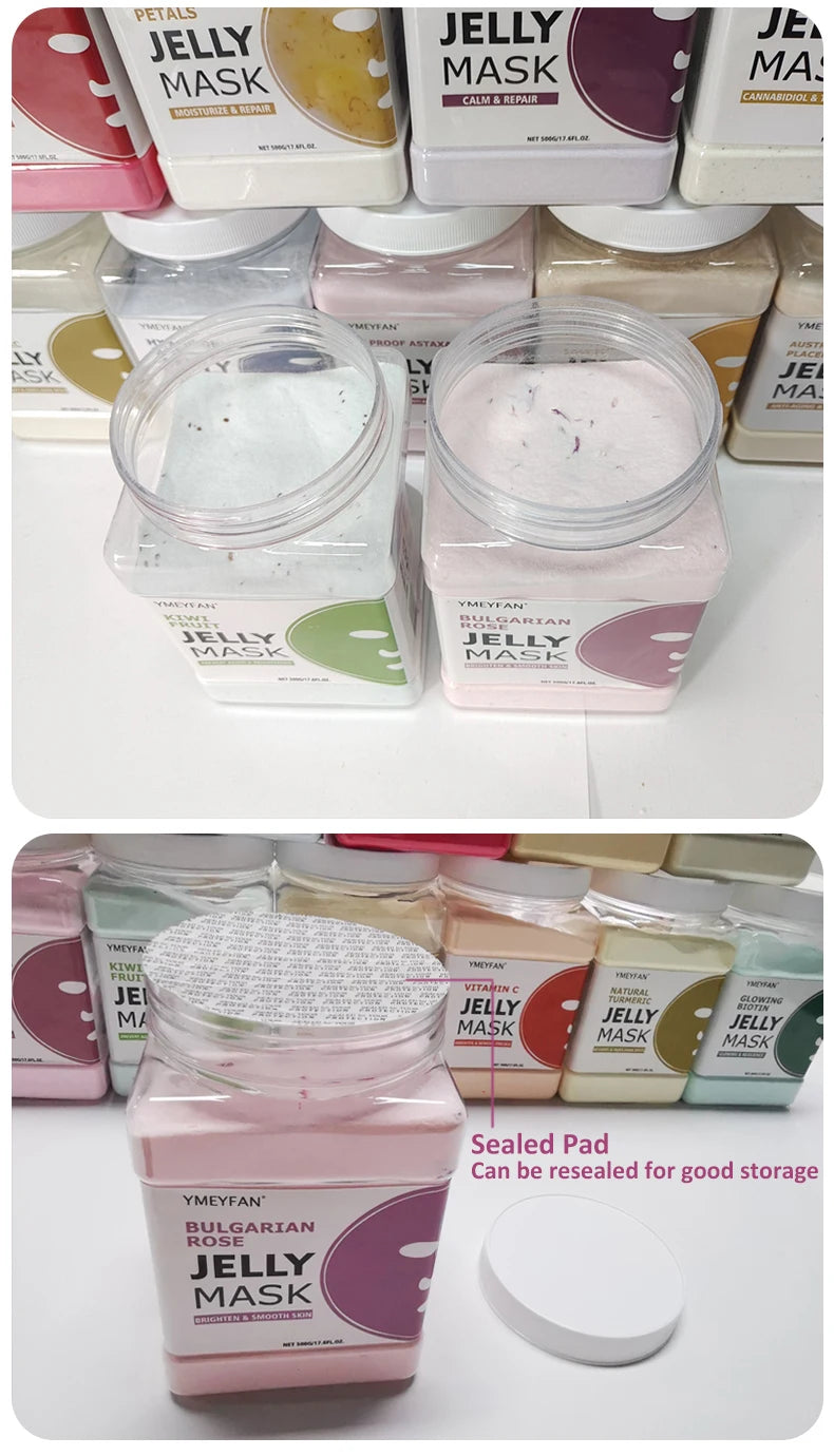 Professional Jelly Face Mask Powder – Hyaluronic Acid Hydrating & Whitening Peel Mask 💆‍♀️✨