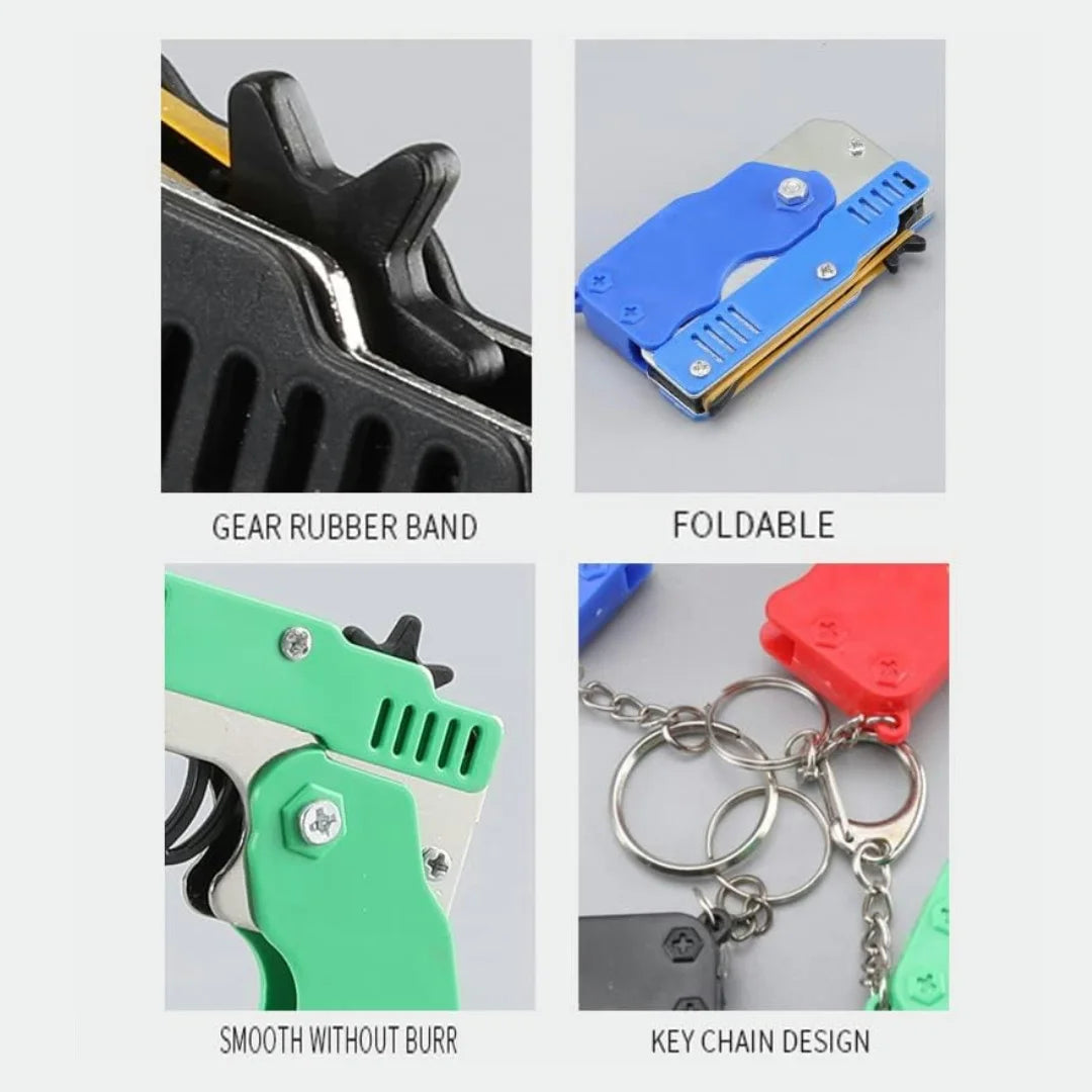 Mini Folding Rubber Band Launcher