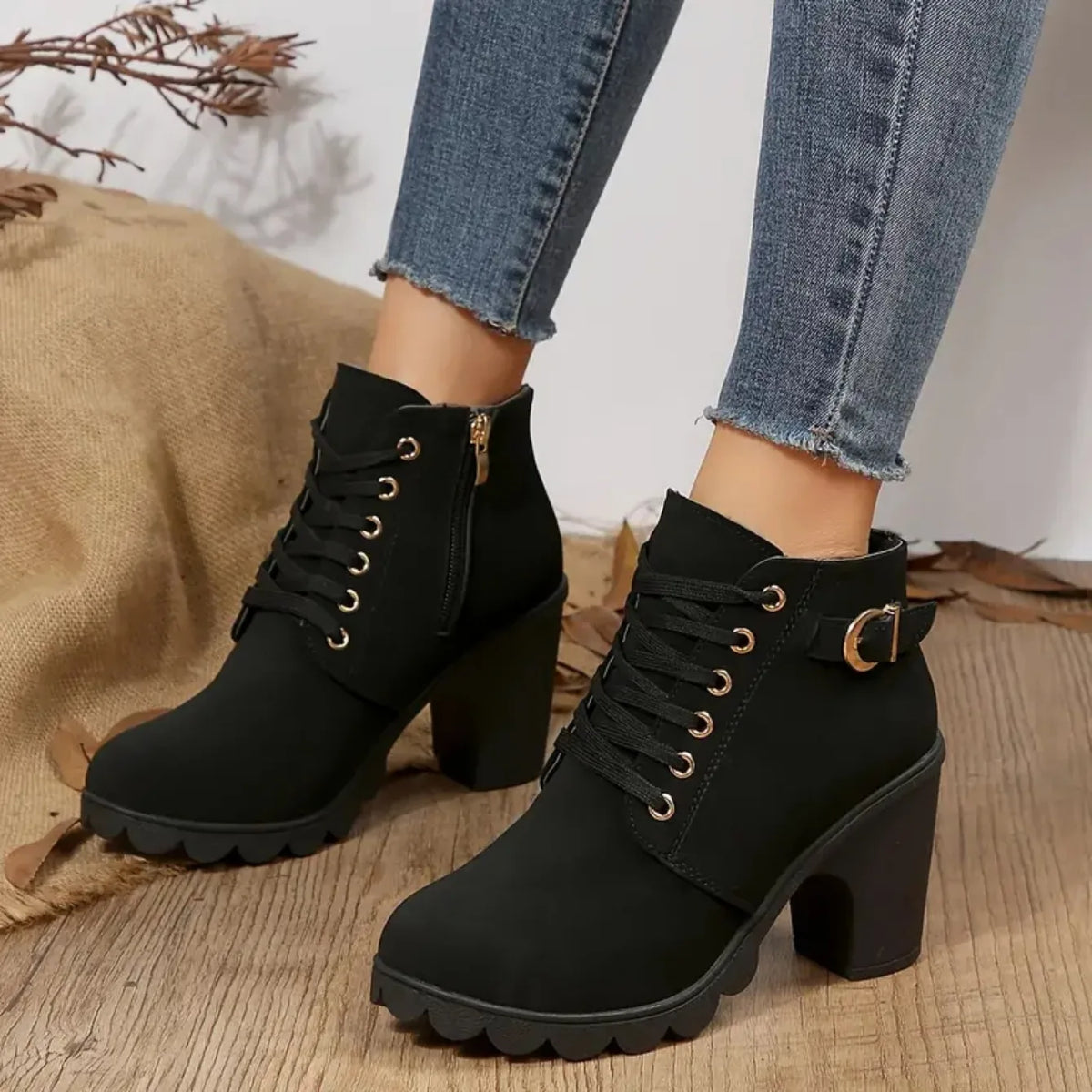Women’s Lace-Up Ankle Boots