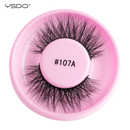Wispy 3D Mink False Eyelashes – Natural Long, Fluffy & Reusable Strip Lashes (1 Pair)