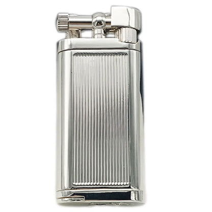 Vintage Oblique Fire Pipe Lighter – Metal Reusable