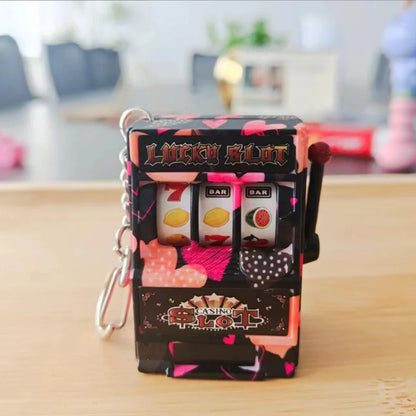 Mini Slot Machine Keychain