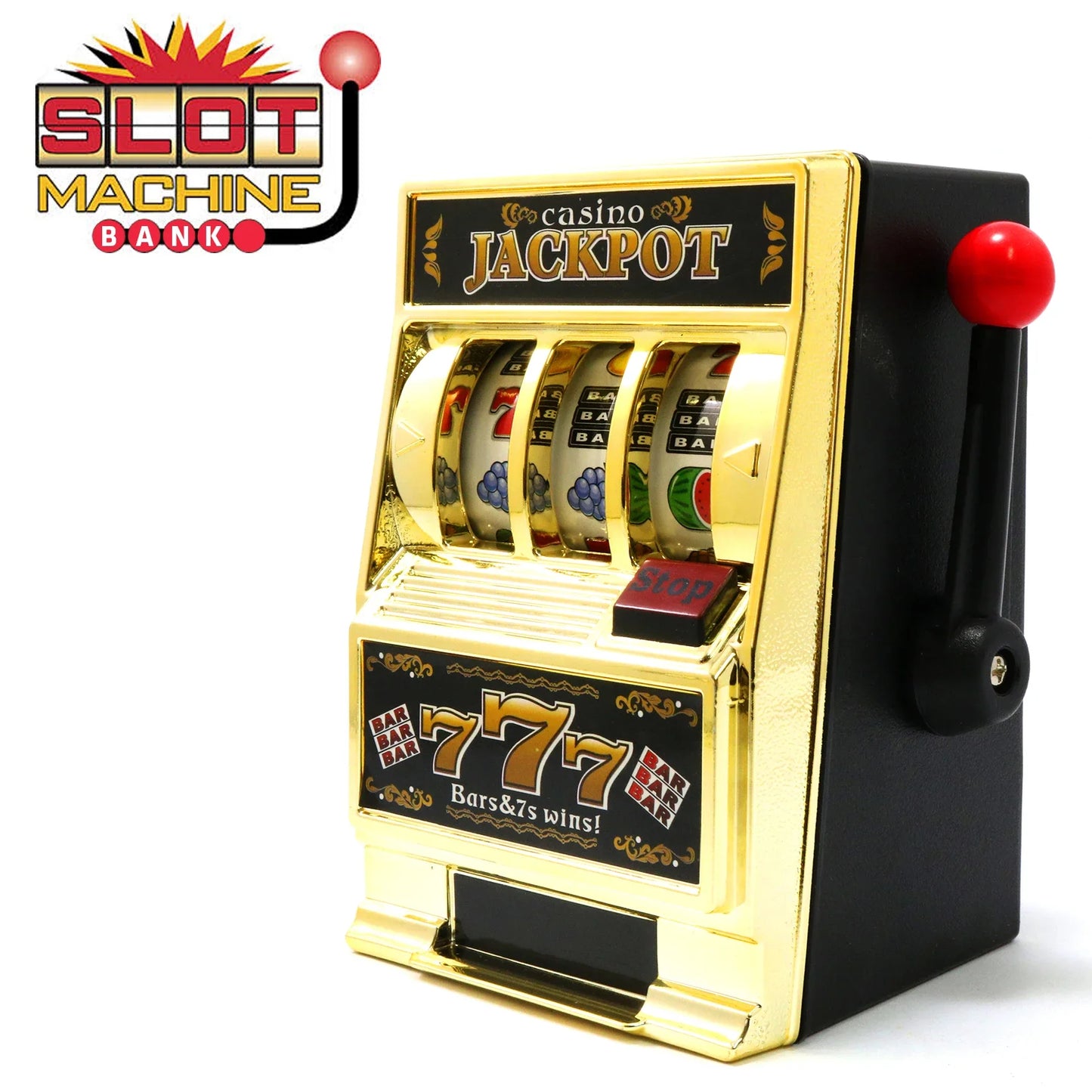 Tabletop Slot Machine Coin Bank