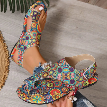 Bohemian Roman Flat Sandals