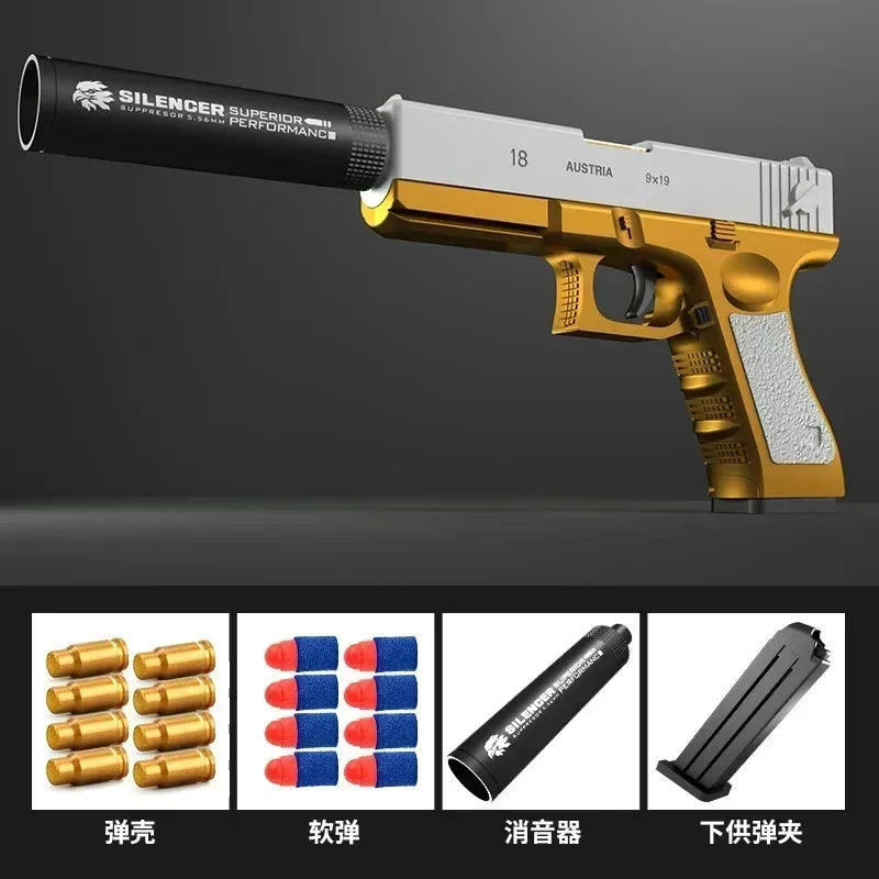 Shell Ejecting Soft Bullet Pistol