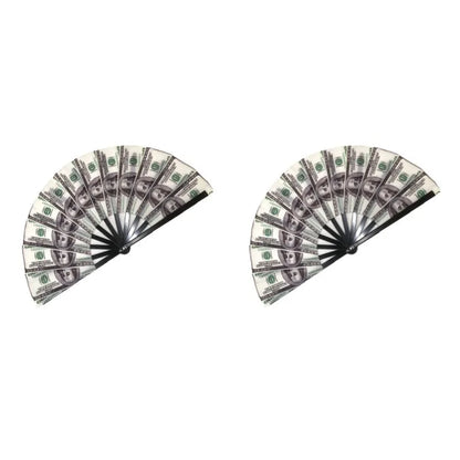 Money Print Folding Festival Fan