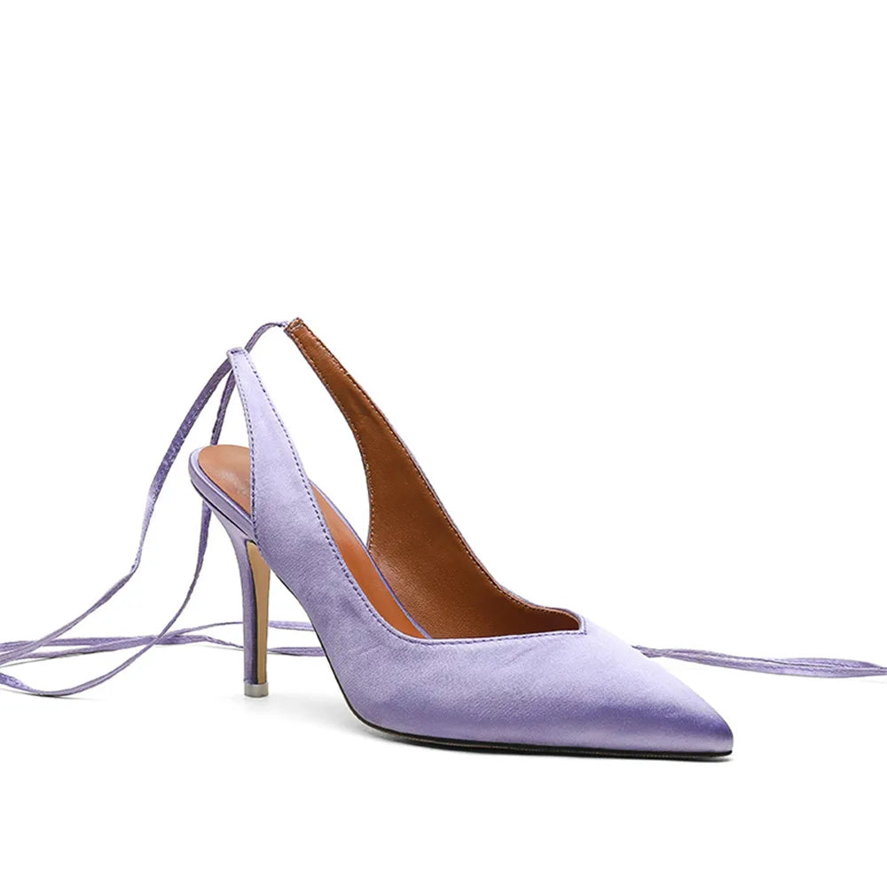 Pointed Toe Ankle Strap Party Heels