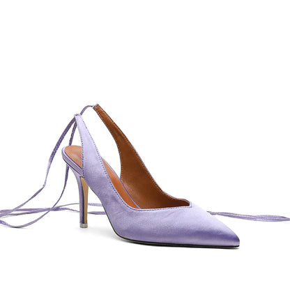 Pointed Toe Ankle Strap Party Heels