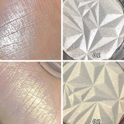 2-Color Diamond Highlighter Palette – Shimmer & Glow