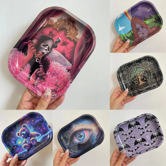 7×5.5 Inch Portable Rolling Tray – Tobacco & Smoking Accessories