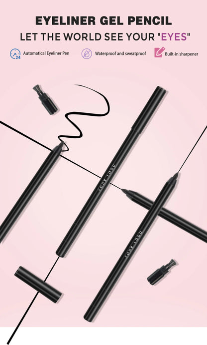 6.5g Waterproof Eyeliner Pencil – Built-in Sharpener, Long-Lasting Formula