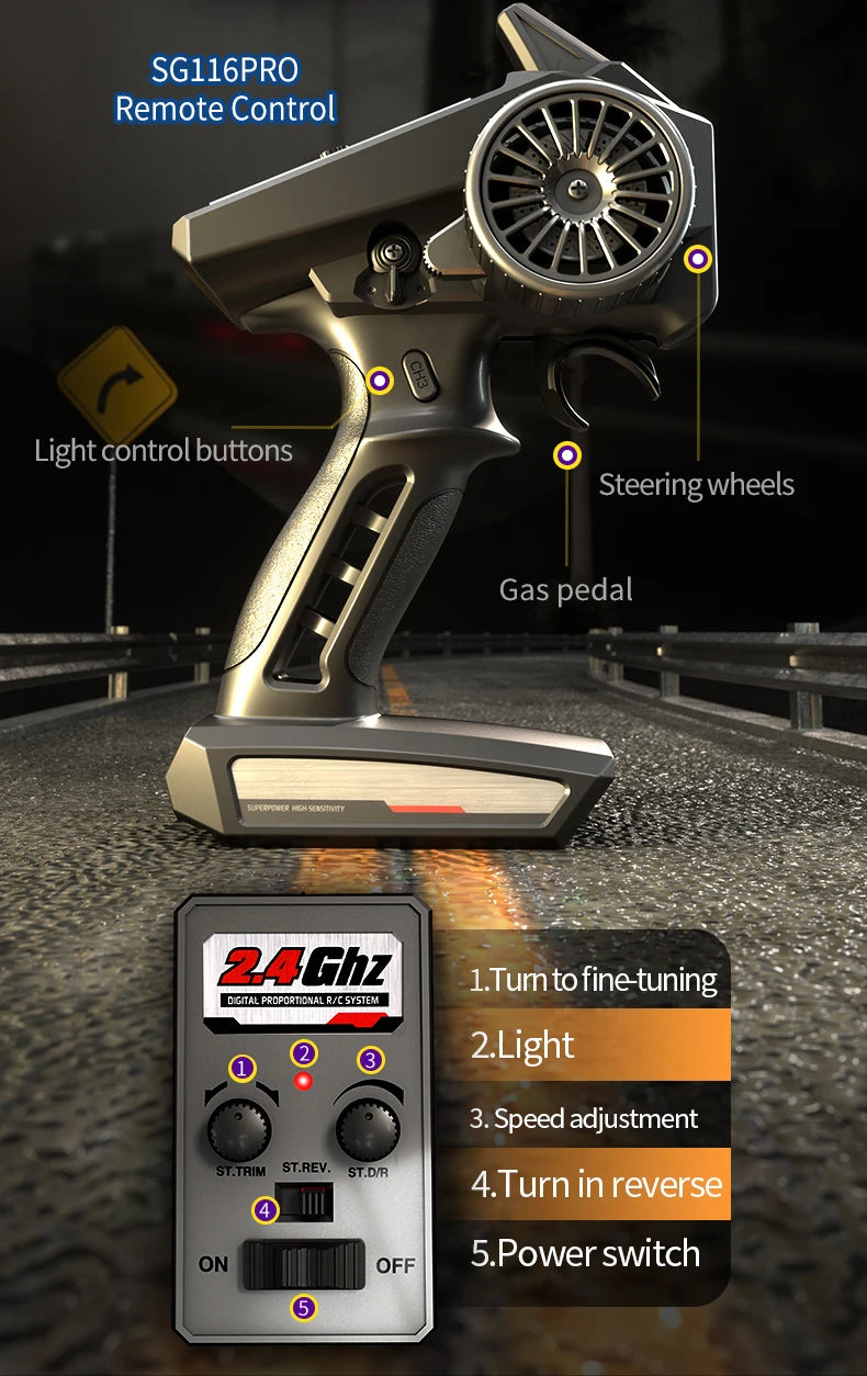 High-Speed RC Off-Road Drift Truck