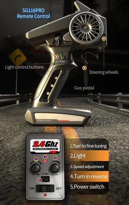 High-Speed RC Off-Road Drift Truck